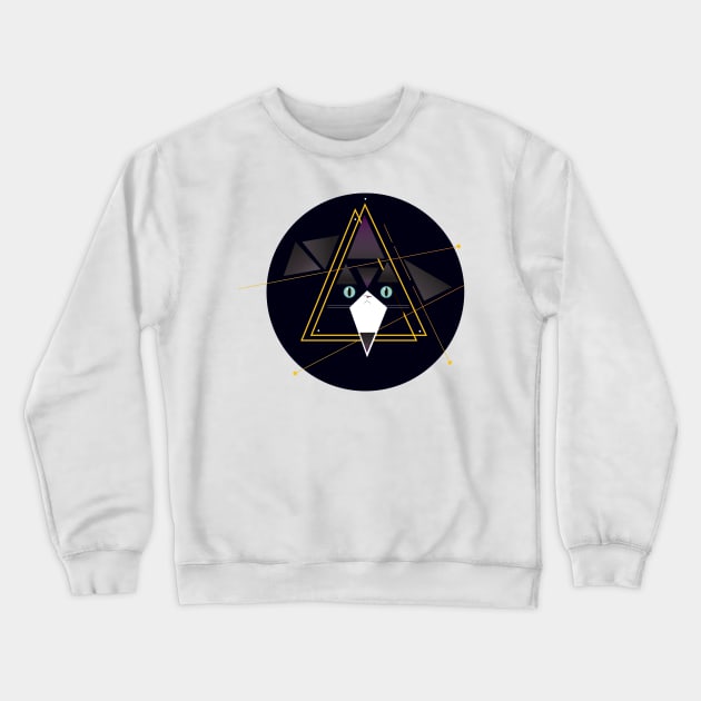 Mr Pippin, the abstract cat Crewneck Sweatshirt by Sloosh